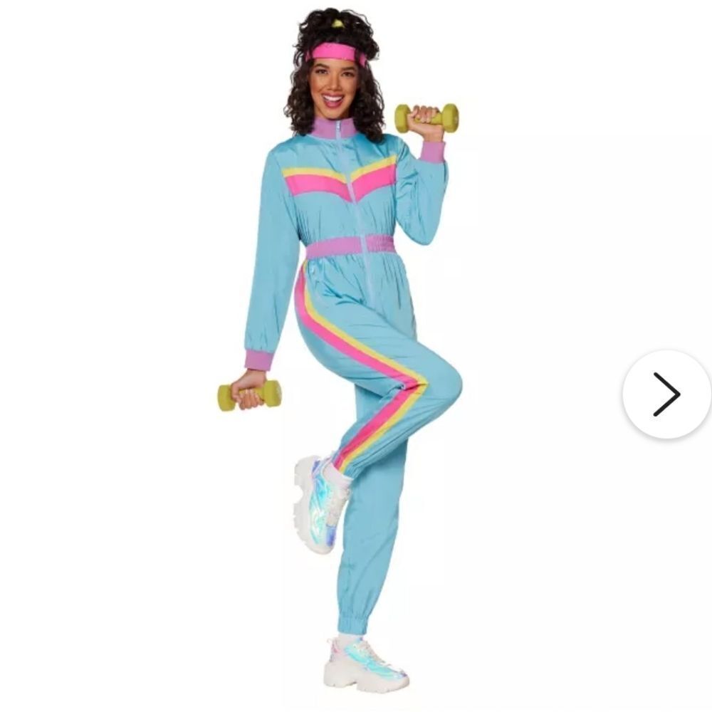 EUC Spirit Halloween Adult '80s Workout Costume L/XL (14-18)